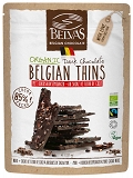 KAWAŁKI CZEKOLADY GORZKIEJ 85% Z KRUSZONYMI ZIARNAMI KAKAO BEZGLUTENOWE FAIR TRADE BIO 120 g - BELVAS